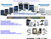 Tablet Screenshot of centrales-panasonic.com.ve